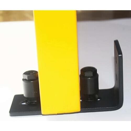 Steel Barn Door Floor Guide Roller Stopper Durable Door Hardware Accessory Easy to Install Smoothly Black