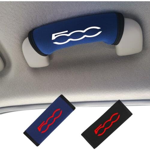 Stylish auto interior roof handrail protector cover for Fiat 500