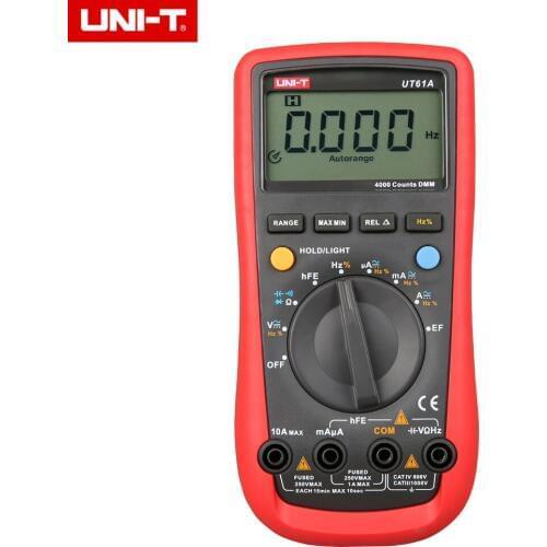 UNI-T UT61A High Reliability Professional Electrical Handheld Tester CD Backlight