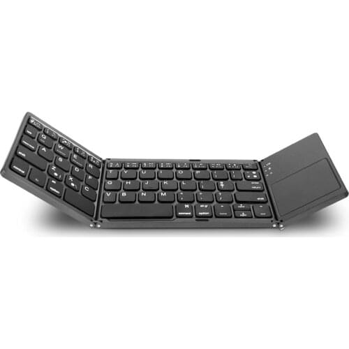 USB Wired Rechargable Portable Mini folding keyboard Touchpad Bluetooth 3.0 Foldable Wireless Keypad for Windows,Android,ios,pc