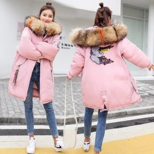 Woman winter coats and jackets 2020 New Korean Down Cotton Long Thicked Padded Jacket Female Parkas Outwear jaqueta feminina
