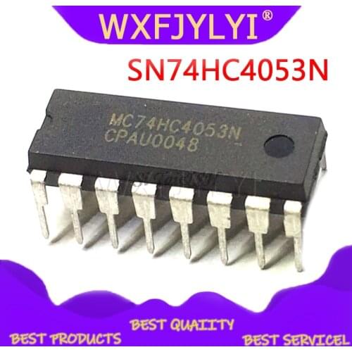 10pcs/lot SN74HC4053N 74HC4053N 74HC4053 DIP-16 new original free shipping