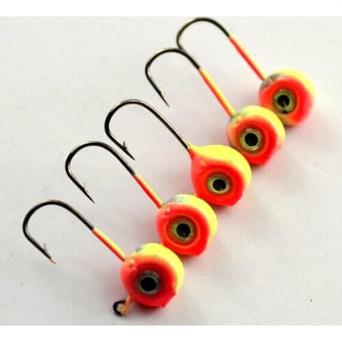 2g/2.5g/3g jig head hook metal fishing lure jigging bait 25pcs/lot soft worm lure soft bait fishing tackle free shipping