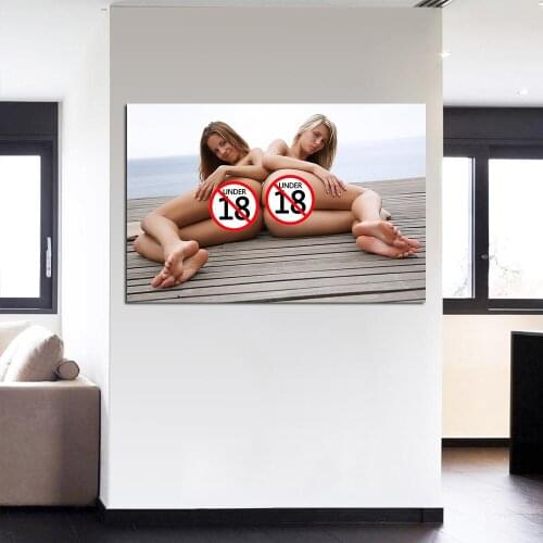 2 Sexy Girl Beautiful Model Wall Art Poster Canvas Print Paintings for Home Room Decor