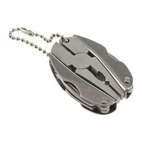 200Pcs/Lot Multifunction Mini Plier Stainless Steel Folding Keychain Screwdriver Portable For Travel Camping Survival Tools