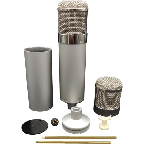 24cm 9.5inch Big Metal Microphone Body Large DIY U87 Condenser Mic shell stereo Cardioid Microphone High Quality SIiver Heavy