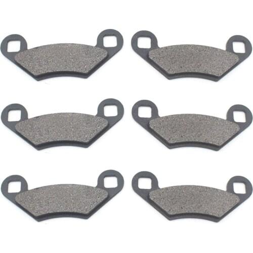 3 Pair Brake Pads for POLARIS SPORTSMAN 570 EFI 2014-2017 Front Rear Brakes