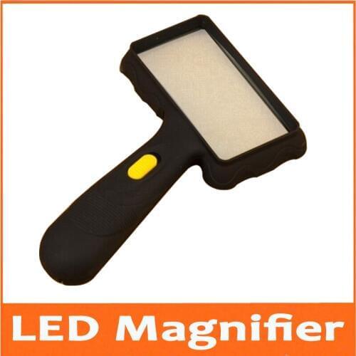 5X Children Educational Elderly Reading Glass Handhold Magnifier Gift Loupe for Old Man Reading Newspaper or Map