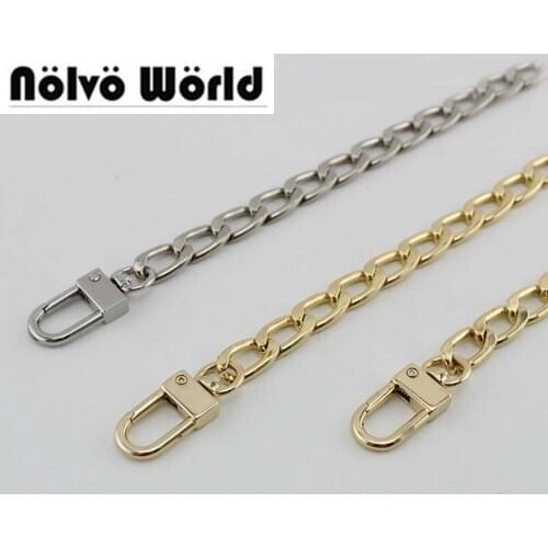 5pcs 60-130cm Gold Silver color 9.7X17mm sparse oval chains metal DIY chain handmade handbags chain