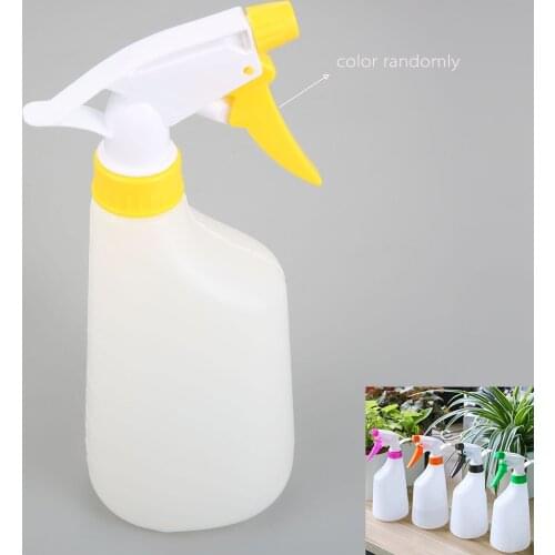 500ML Portable Solid Color Flower Plant Hand Trigger Water Spray Plastic Pot Empty Watering Bottle Watering Tool Garden Supplies