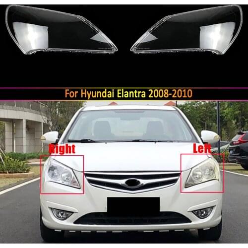 Car Headlamp Lens For Hyundai Elantra 2008 2009 2010 Replacement Auto Shell Cover Glass Lamp Headlight Lampcover Shell Lampshade
