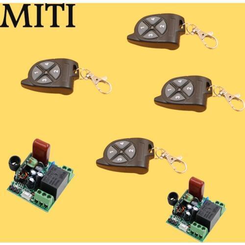 Wireless Remote Control AC220V 1CH 10A Mini Relay Receiver RF Remote Controller For LED Lamp Light