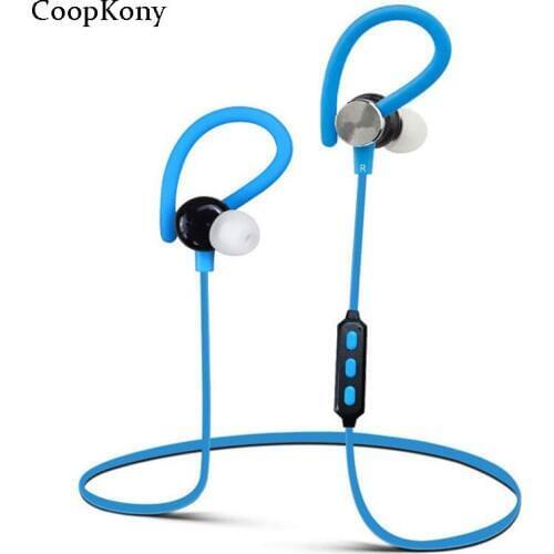 Coopkony Bluetooth Earphone Sport Running Ear Phone Mic HIFI Wireless Earphones Bass Bluetooth Headset For iPhone Xiaomi Huawei