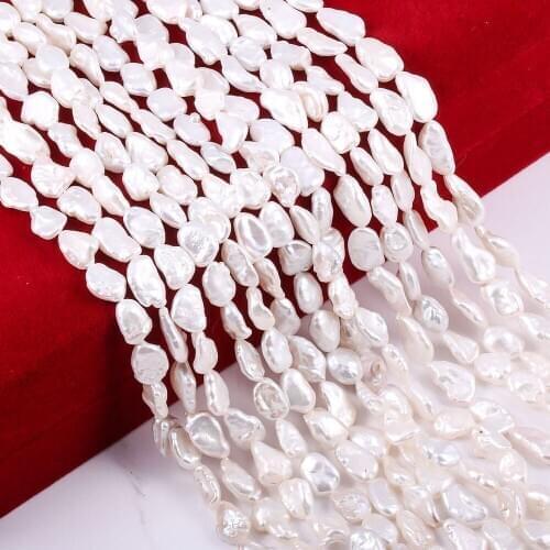 Egg Shape Pearl Real Natural Freshwater Pearl Beads Loose Beads for Elegant Necklace Bracelet Accessories Jewelry Making DIY
