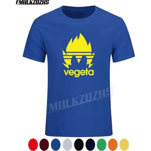 Omnitee Funny Dragon T Shirts Men Summer Cotton Short Sleeve O-neck Vegeta T Shirt Men Cartoon Anime Shirt Tops T20