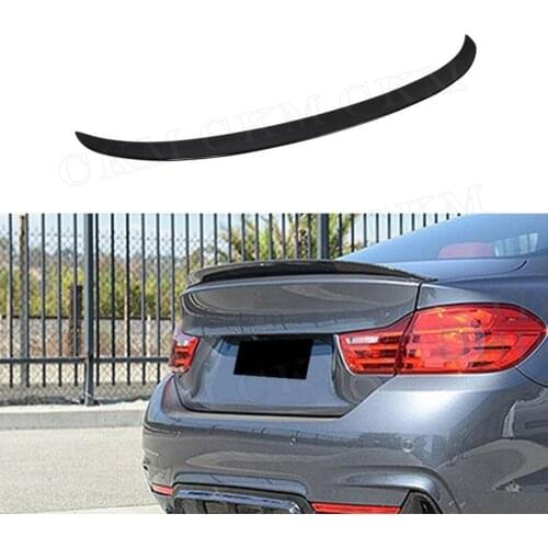 ABS Glossy Black rear boot spoiler wing for BMW 4 series F32 F36 2014 UP not Convertible Carbon look