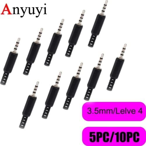 Good Quality 5Pcs 10Pcs 3.5mm Stereo Headphone Jack Audio Solders Video Connectors Black