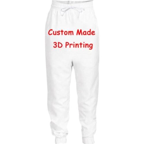 Jumeast Men Women 3D Male Female Streetwear Length Sweatpants Trousers Create Your Own Customer Design Anime/Photo/Star/Logo DIY
