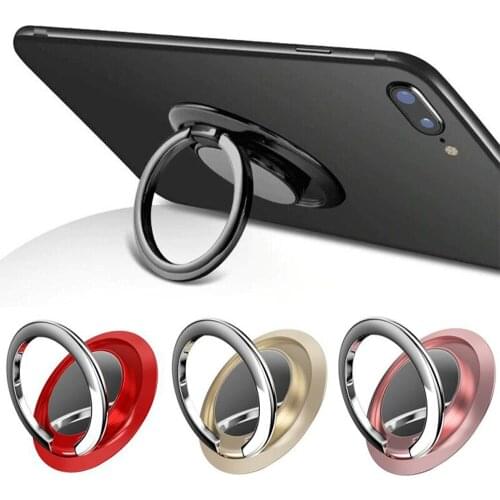 Finger Ring Holder Stand Grip 360 Rotating For Mobile Phone Car Magnetic Mount Phone Back Sticker Pad Unniversal Bracket