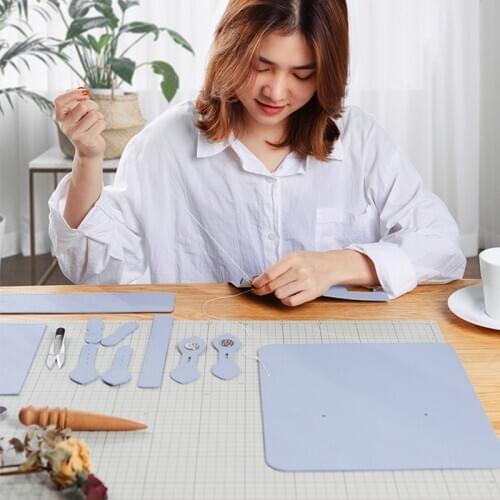 Leather craft tools mini one-shoulder messenger bag hand-sewn diy material bag set sewing accessories handmade gifts