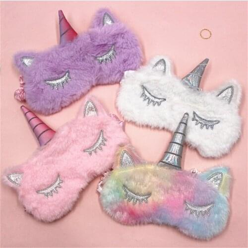 Lovely Pink Crown Eyeshade Eye Cover Sleeping Mask Travel Cartoon Long Eyelashes Blindfold Gift For Women Girls Cotton Blends