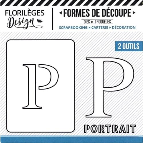 P Letter Metal Cutting Dies for DIY Scrapbooking Photo Album Decorative Embossing PaperCard Crafts Die 2021