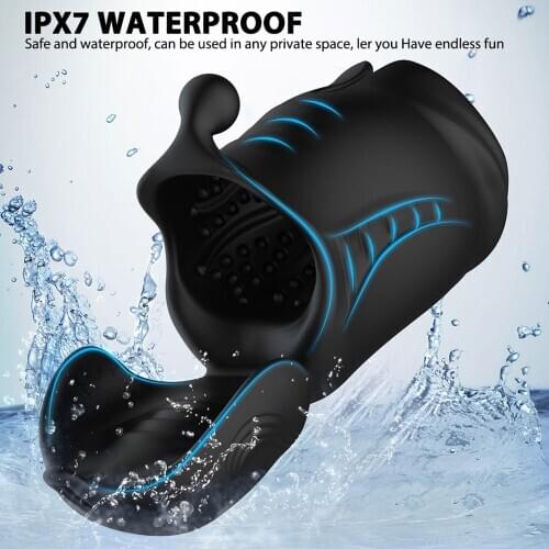 Powerful Cock Rings Vibrator Sex Toys For Men Penis Trainer Male Masturbator Delay Ejaculation Stimulate Glans Vibrating