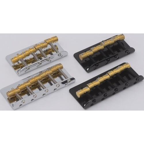 1 Set Wilkinson WBBC 4 / 5 Strings Vintage Style Bass Hardtail Bridge for Precision Jazz Bass Top Load Upgrade