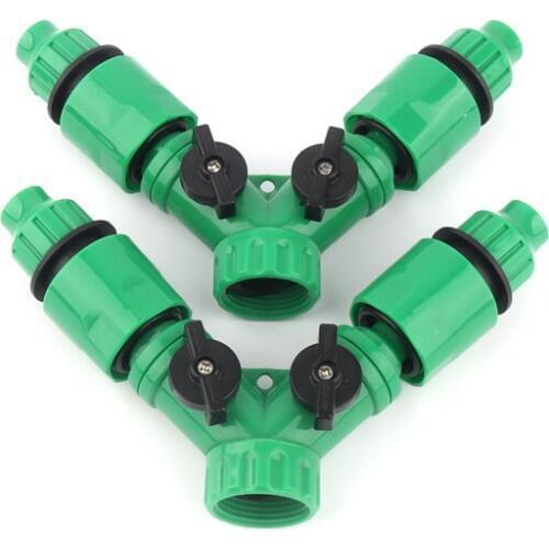 1/2/3/5/10sets Irrigation Kits 3/4inch Y-Type Connector with Fast Coupling Adapter Garden Watering Kits
