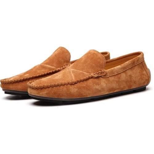 Limited Time Promotional Brand Plus Size Suede Men Flat Shoes2021New Men Casual Shoes Classic Men Loafers Moccasin Driving Shoes