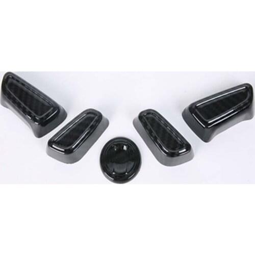 Carbon Fiber Seat Adjustment Switch Trim Frame Button Cover for Toyota 19RAV4 Car Interior Decorative Accessories