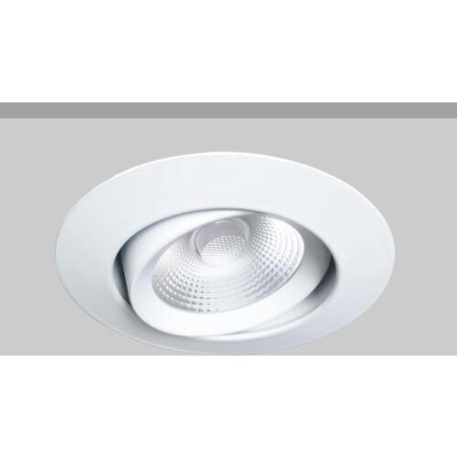 7W CTC Ceiling Spot Light COB Downlight AC220V 2700-4000K CCT Switch Dimmable Adjustable Recessed LED Lamp Ra>90 5-Year Warranty