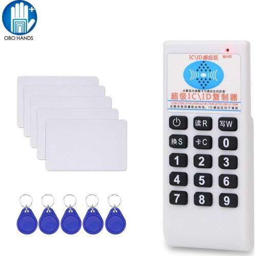 RFID Duplicator NFC 13.56MHz IC/ID Card Reader Writer Cloner 125KHz Programmer Copier T5577 Keyfob UID Rewritable Token Cards