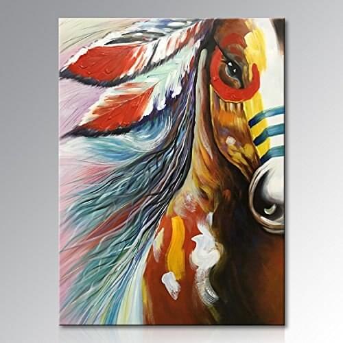 Art Hand Painted Canvas Wall Art Abstract Horse Oil painting Modern Contemporary Decorative Artwork