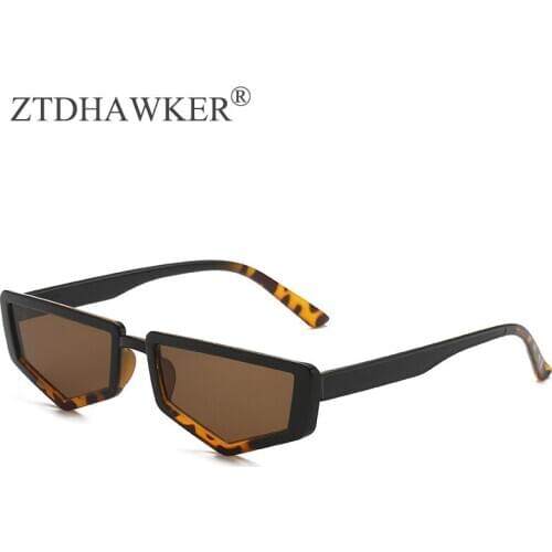 New Retro Polygonal Small Frame Sunglasses Men and Women Trend Personality Street Shooting Concave Shape