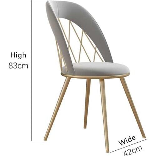 European Style Manicure Red Lips Backrest Chairs Modern Minimalist Light Luxury Wrought Iron Phnom Penh Stool Customizable