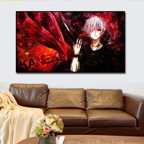 Tokyo Ghoul Anime Poster Art Prints Original Canvas Artwork 20 x 28 Inches,No Frame