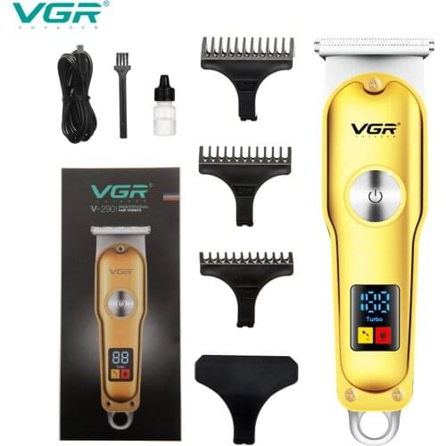 VGR Washable Hair Trimmer LED Display Rechargeable Electric Hair Cutter Hair Clipper Machine for Haircuts Hair V-290