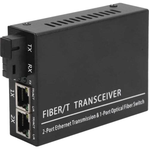 XXS1F2G POE Fiber Optical Transceiver with SC/FC/ST/SFP Interface Fiber Transceiver DC5V/2A Measuring Tools Function generator