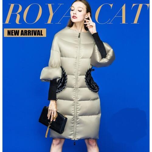 2020 Winter Jacket Women down jacket womens down jackets and coats metal Slim 90% Duck down outwear Parka long coat outerwear