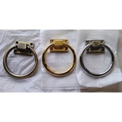 1 Pcs Ring Door Knocker Deurklopper Ring Chair Knobs Chrome Handle for Chair Golden Door Knocker Polishing Cupboard Handles Home