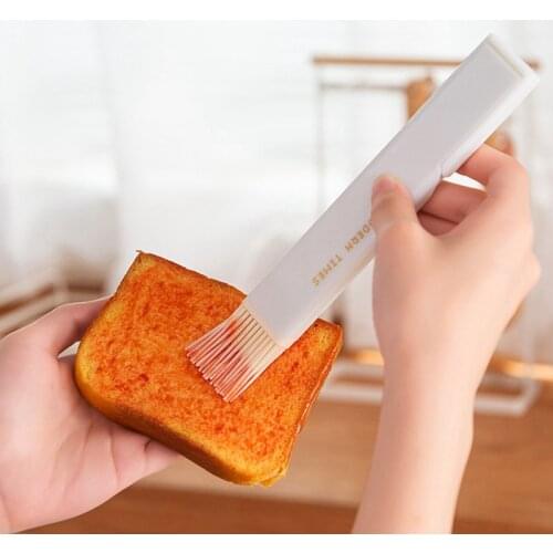 1Pc Silicone Barbeque Brush Spatula Seasoning Cooking BBQ Heat Resistant Oil Kitchen Bar Cake Baking Tools Kitchen Accessories