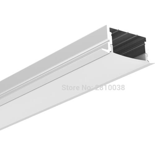 300 X 1M Sets/Lot Linear flange led profile housing T Size aluminium profile led channels for ceiling mounted wall lights