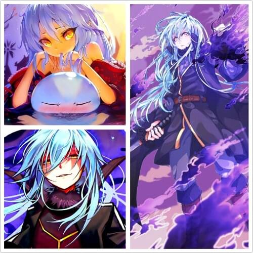 Rimuru Tempest Slime anime poster home decor hd painting Home Decor painting wall painting bedroom poster Study Bedroom Wall