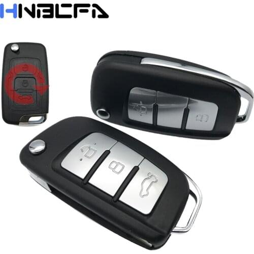 Modified Flip Folding Key Case shell For Geely Emgrand 7 EC7 EC715 EC718 Emgrand7 EC7-RV EC715 EC718-RV 2/3 Buttons Remote Key
