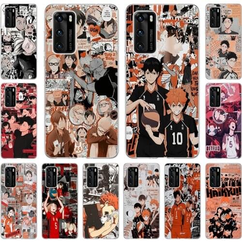 Anime Volleyball Haikyuu Comics SOFT TPU Phone Case for Huawei Y9S Y7P Y8P P40 P30 P20 Y9A Y6P Nova5t Y8S Y7A Y5P P-SMart Cover