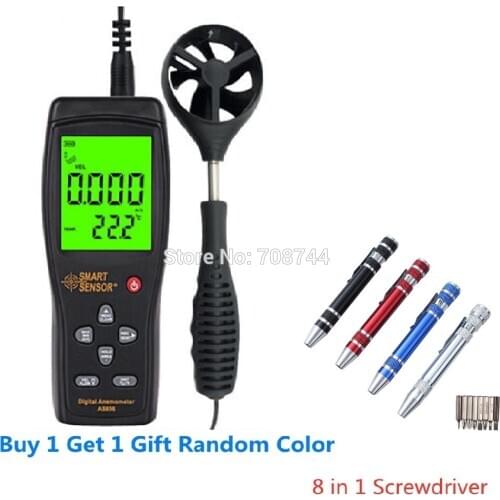 Smart Sensor AS856 Digital Handheld Anemometer Wind Speed Meter