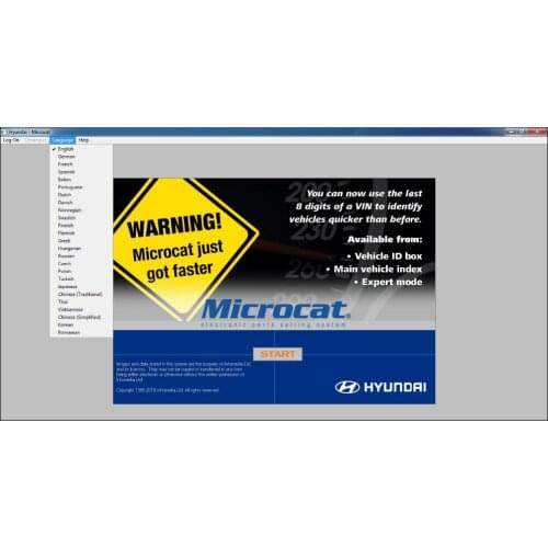 For Hyundai Micro-cat 1/2018