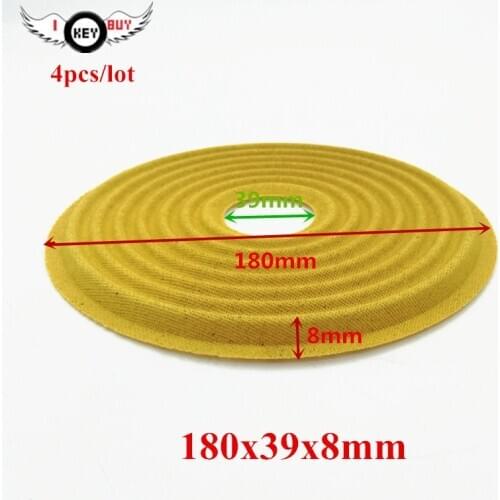 4pcs/ lot 180mmx39mm Woofer Spring Pad 15-18 Inch Woofer Elastic Wave Centering Piece 39-75mm Coil Freely Cut