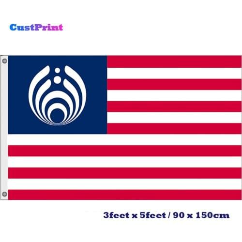 CustPrint 3x5FT Mix US Stripe Bassnectar Flag 100D Polyester Digital Printed Flags